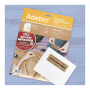 Etiqueta Autoadhesiva Adetec Acabado Kraft 14 por Hoja 101x34 mm 5 Unidades