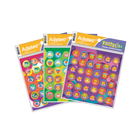 Etiquetas Adhesivas Escolares Adetec Incentivo 15.5 cm 16.25 cm Multicolor