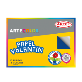 Carpeta con Papel Volantín Artel ArteColor 10 Pliegos