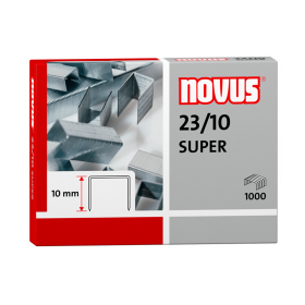 Corchetes Novus 23/10 Caja de 1000 Unidades