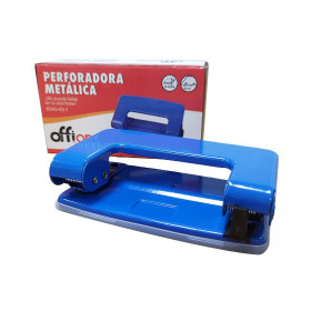 Perforadora Offione Metal Chica 10 cm Azul