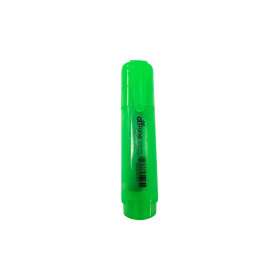 Destacador Offione Verde Fluorescente Cuerpo Transparente