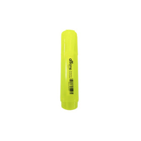 Destacador Offione Amarillo Fluorescente Cuerpo Transparente