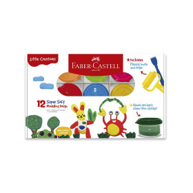 Masa para Modelar Faber Castell Little Creatives Set de 12 Colores 50 g