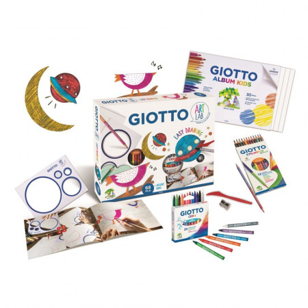 Set Creativo Giotto Art Lab Easy Drawing 68 Piezas