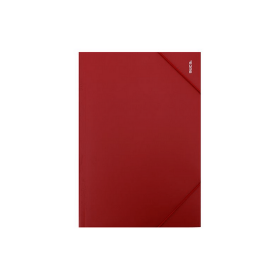 Carpeta Cartera Oficio Auca con Elástico Vinil Rojo