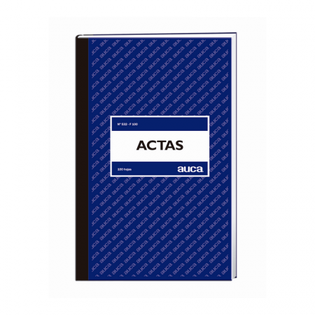 Libro de Actas Auca Nro532-F100 100 Hojas