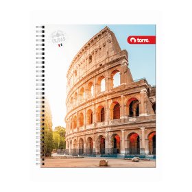 Cuaderno Universitario Torre Clásico Ciudad M7 Espiral Doble 100 Hojas