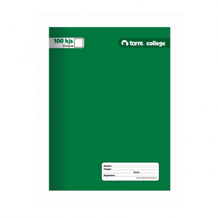 Cuaderno College Torre Liso M5 100 Hojas