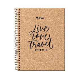 Cuaderno Torre A4 Tapa Corcho M7 120 Hojas