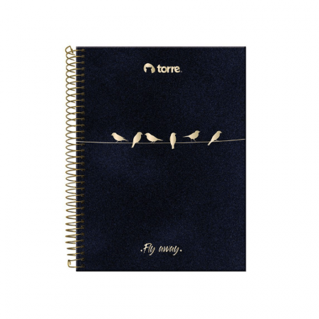 Cuaderno 1/2 Oficio Torre Tapa Dura Croquel M5 120 Hojas