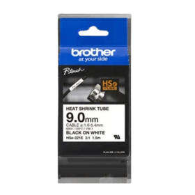 Cinta Rotuladora Brother Hse-221 N/B 2.6/5.1Mm