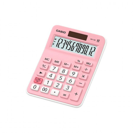 Calculadora Básica Casio Escritorio Mx-12B Rosado