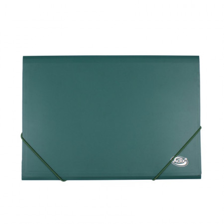 Carpeta Cartera Adix Oficio con Elástico Verde