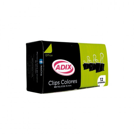 Doble Clip Adix 15 mm Caja de 12 Unidades