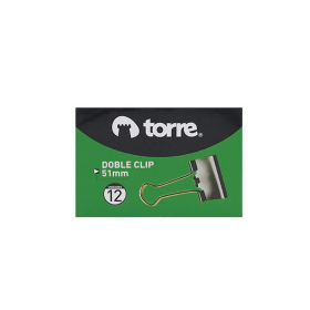 Doble Clip Torre 51 mm Caja de 12 Unidades