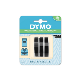 Cinta Rotuladora Dymo Xpress 9 mm 3 m 3 Unidades Negro