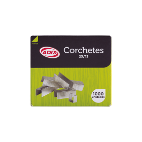 Corchetes Adix 100 Hojas 23/13 Caja de 1000 Unidades