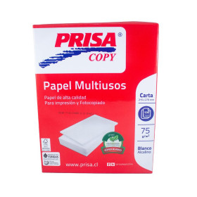 Papel Fotocopia Prisa Carta 75 g 500 Hojas