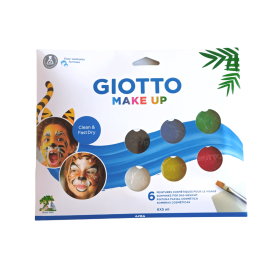 Pintura de Cara Giotto Pastillas 6 Colores