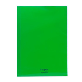 Carpeta Plastificada Geopen Verde Claro Reverso Blanco