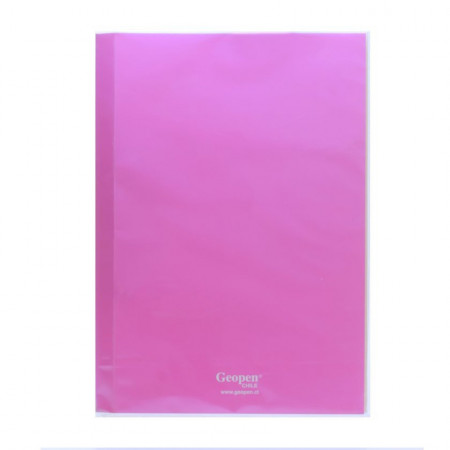 Carpeta Plastificada Geopen Rosado Reverso Blanco