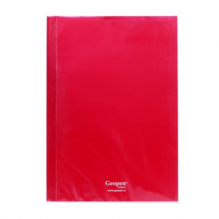 Carpeta Plastificada Geopen Rojo Reverso Blanco