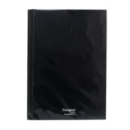 Carpeta Plastificada Geopen Negro Reverso Blanco