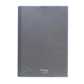 Carpeta Plastificada Geopen Gris Reverso Blanco