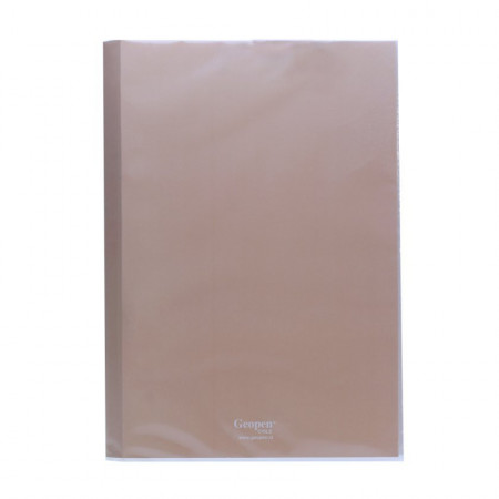 Carpeta Plastificada Geopen Beige Reverso Blanco