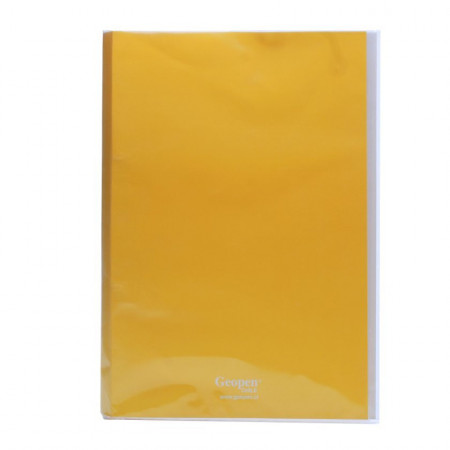 Carpeta Plastificada Geopen Amarillo Reverso Blanco