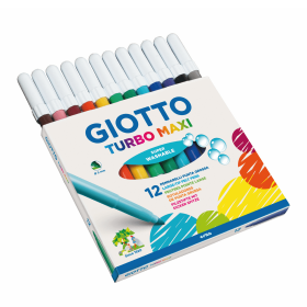 Plumón giotto Turbo Maxi Jumbo 12 Colores