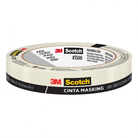 Cinta Masking Scotch 18 mm X 40 M Beige