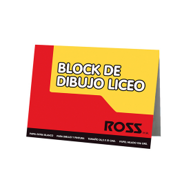 Block Dibujo Ross Liceo 10 Hojas