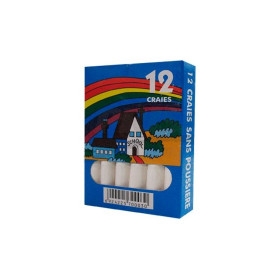 Tiza Blanca Chalk Latina Caja de 12 Unidades