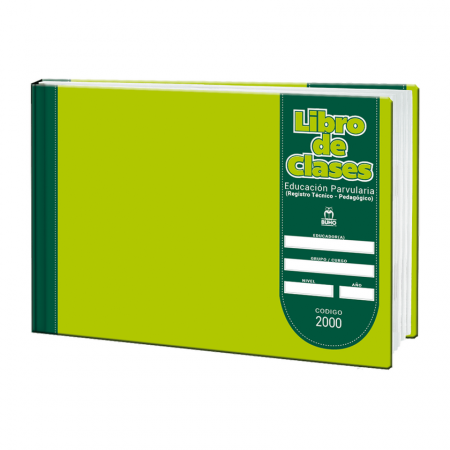 Libro de Registro Clases Buho Educación Parvularia Nro2000