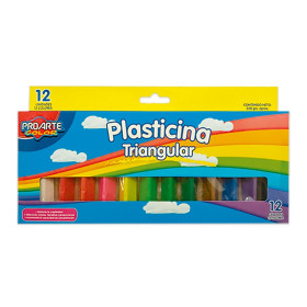 Plasticina Proarte Triangular 12 Colores