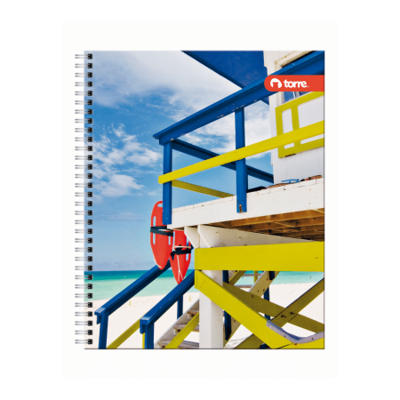 Cuaderno Universitario Torre Clásico Lito M7 Espiral Doble 100 Hojas