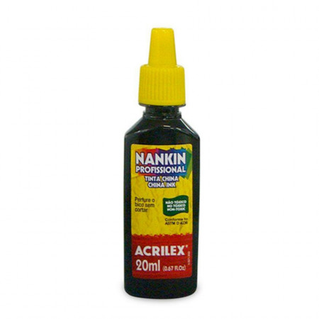 Tinta China Acrilex 20 ml Negro