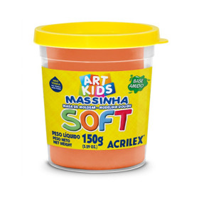 Masa para Modelar Acrilex 150 g Naranjo