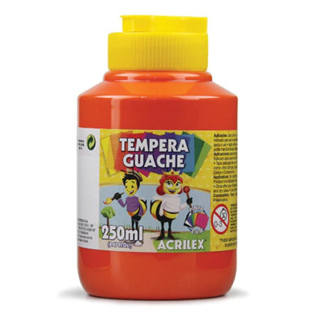 Témpera Acrilex 250 cc Rojo