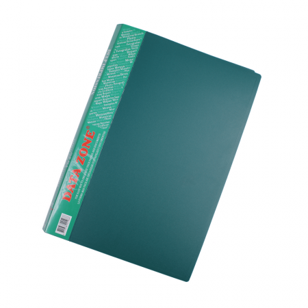 Carpeta con gusano A4 Data Zone 712 Clip File Verde