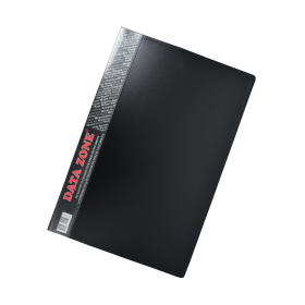 Carpeta con gusano A4 Data Zone 712 Clip File Negro