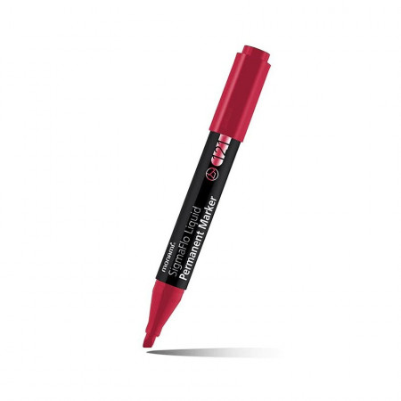 Marcador Permanente Monami SigmaFlo Liquid 121 Rojo