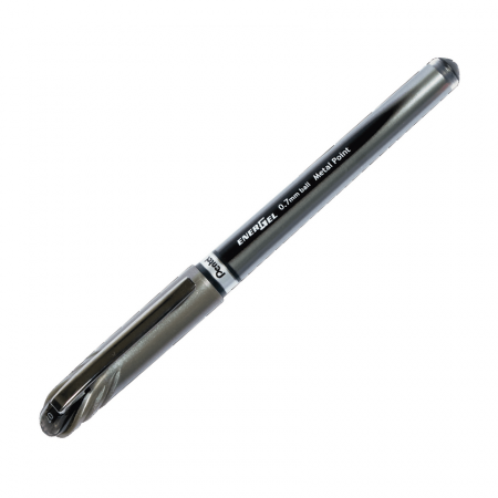 Bolígrafo Gel Pentel Energel Punta Metálica 0.7 mm Negro