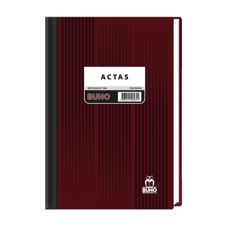 Libro de Actas Buho Nro584 100 Hojas