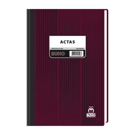 Libro de Actas Buho Nro596 400 Hojas