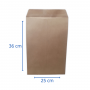 Sobre Saco Teknofas Oficio 25x36 Kraft 70 g Café 50 Unidades