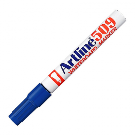 Plumón Pizarra Artline 509 Recargable Punta Biselada Azul