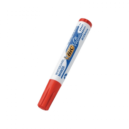 Plumón Pizarra Bic Punta Redonda Rojo